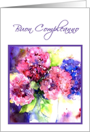 hortensie buon compleanno card