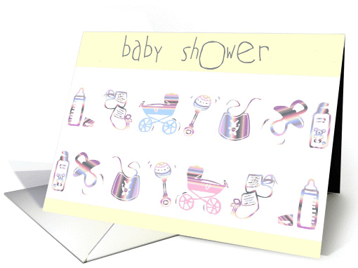 baby shower neutral card (254265)