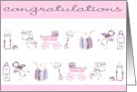 congratulations new baby girl card