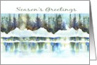 snowscape season’s greetings card