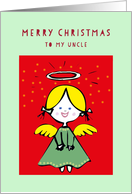 Merry Christmas to my Uncle, Angel card