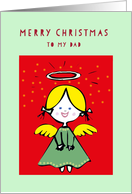 Merry Christmas to my Dad, Angel card
