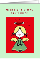 Merry Christmas to my Niece, angel card