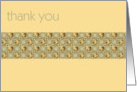 thank you blue beige old tiles card