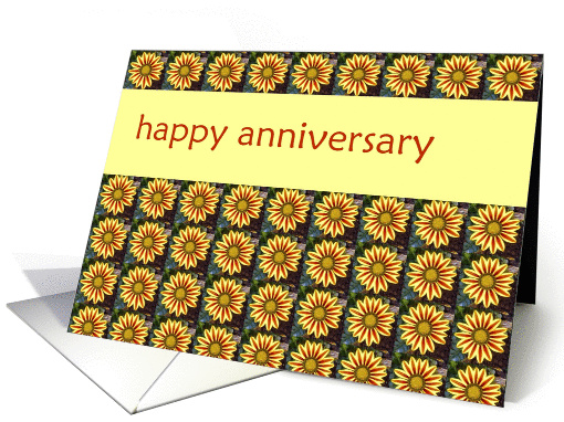 happy anniversary business yellow flowers card (263417)