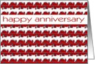 happy anniversary business red card