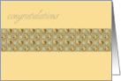 congratulations business beige card