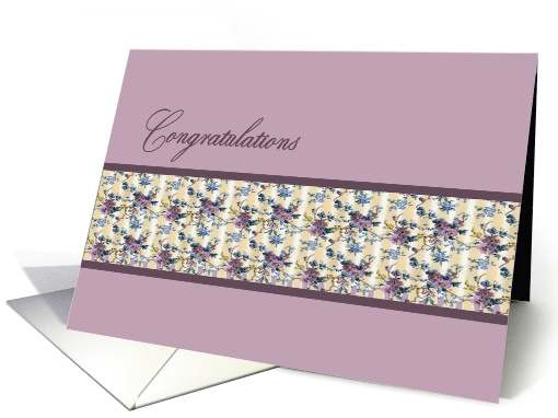 Congratulations, Business, Corporate Card, Lavender card (263786)