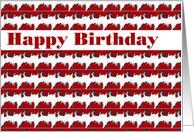 happy birthday red card