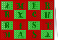 quilt merry christmas card