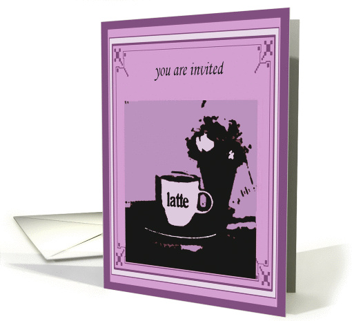 invitation latte mauve brunch card (271823)