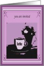invitation latte mauve brunch card