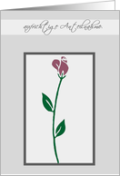 aufrichtige Anteilnahme rose with deepest sympathy rose card