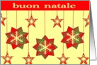 buon natale stars and snowflakes merry christmas card