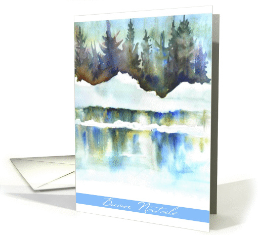 buon natale snowscape card (272596)