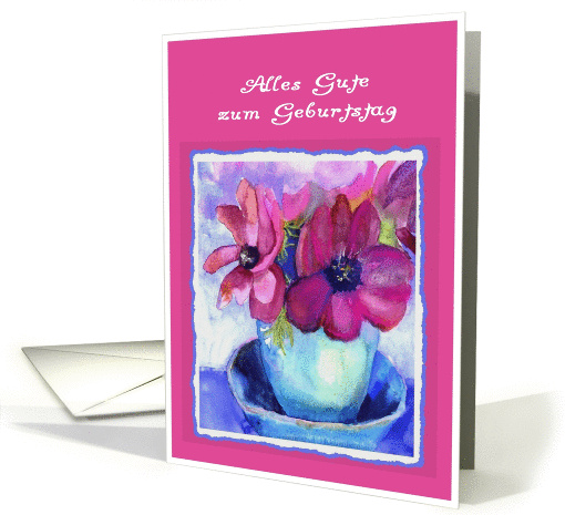 alles gute zum geburtstag anemone purple card (275297)