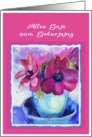 alles gute zum geburtstag anemone purple card