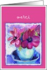 merci anemone purple card