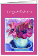 congratulations anemone purple card