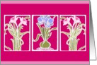 spring is here floral graphic card