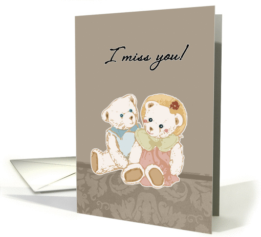 miss you teddy bears, support for prisoners card (277702)