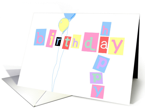 happy birthday letters card (277774)
