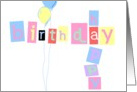 happy birthday letters card