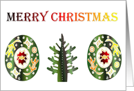 merry christmas ethnic style card