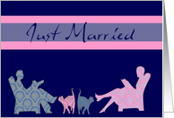 just married marital bliss card