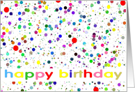 happy birthday polka dots card