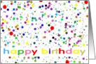 happy birthday polka dots card