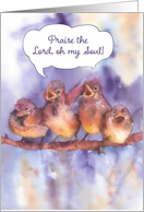 praise the lord, for his loving kindness endures forever, card