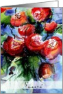 scusi vibrant red roses in vase card