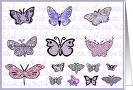 thank you butterflies card