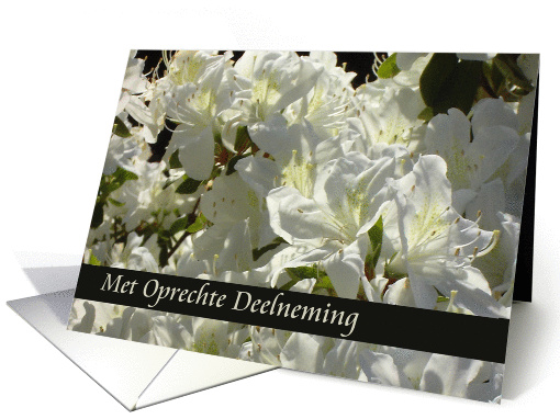 met oprechte deelneming rhododendron card (298574)