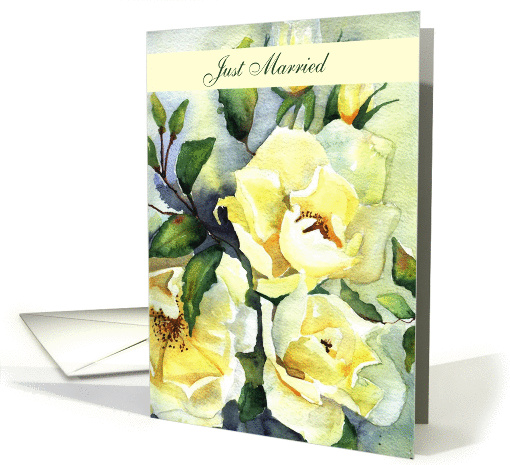 just married roses card (299373)