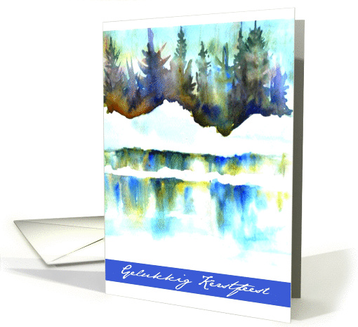 gelukkig kerstfeest aquarell card (299527)