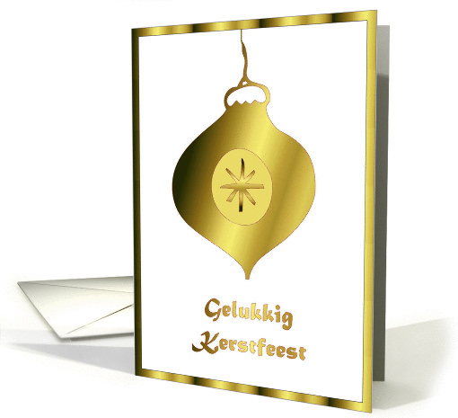 gelukkig kerstfeest kerstball card (299555)