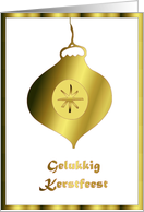 gelukkig kerstfeest kerstball card