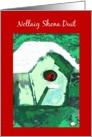 Nollaig Shona Duit bird in birdhouse card