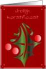vrolijk kerstfeest hulst holly berries card