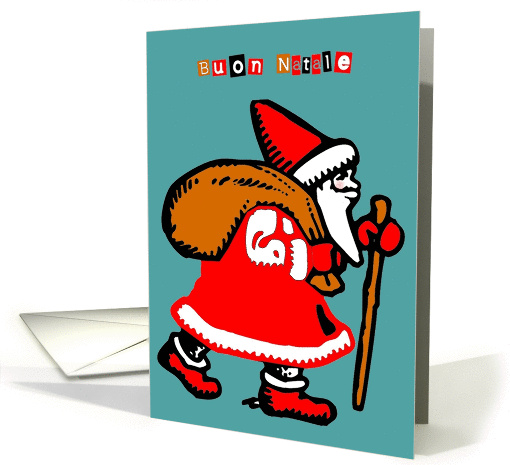 buon natale santa claus card (310171)