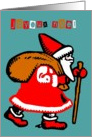 joyeux noel santa claus card