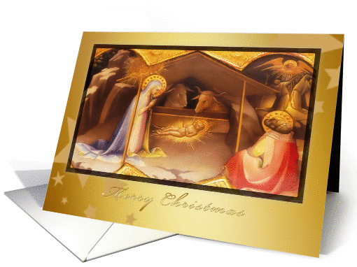merry christmas, joseph and mary, nativity card (312850)