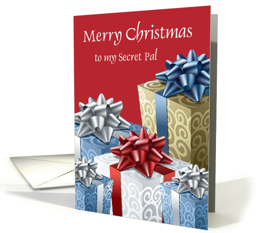 merry christmas secret pal card (316600)