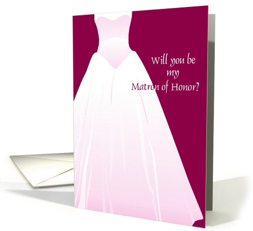 will you be my matron of honor card (322113)