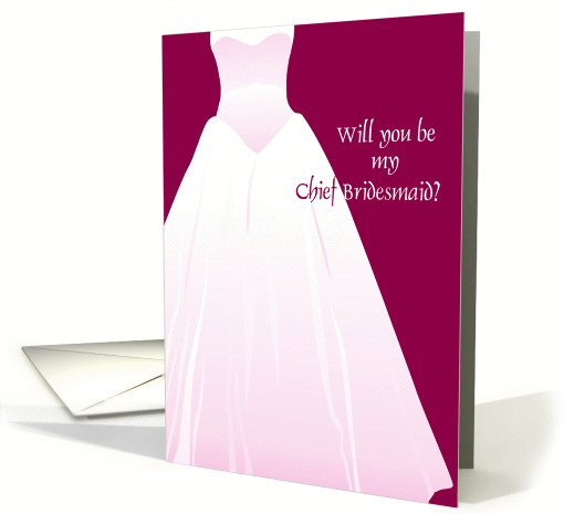 will you be my chief bridesmaid card (322118)