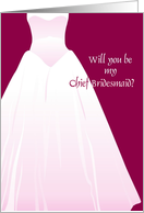 will you be my chief bridesmaid card
