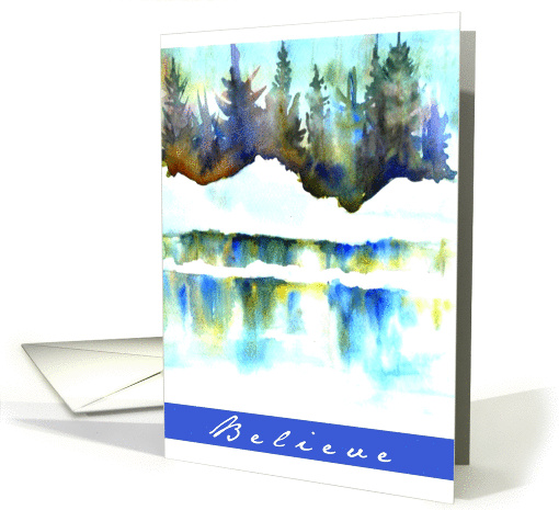 Believe Snowscape card (322525)