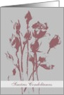Sincres Condolances, roses card